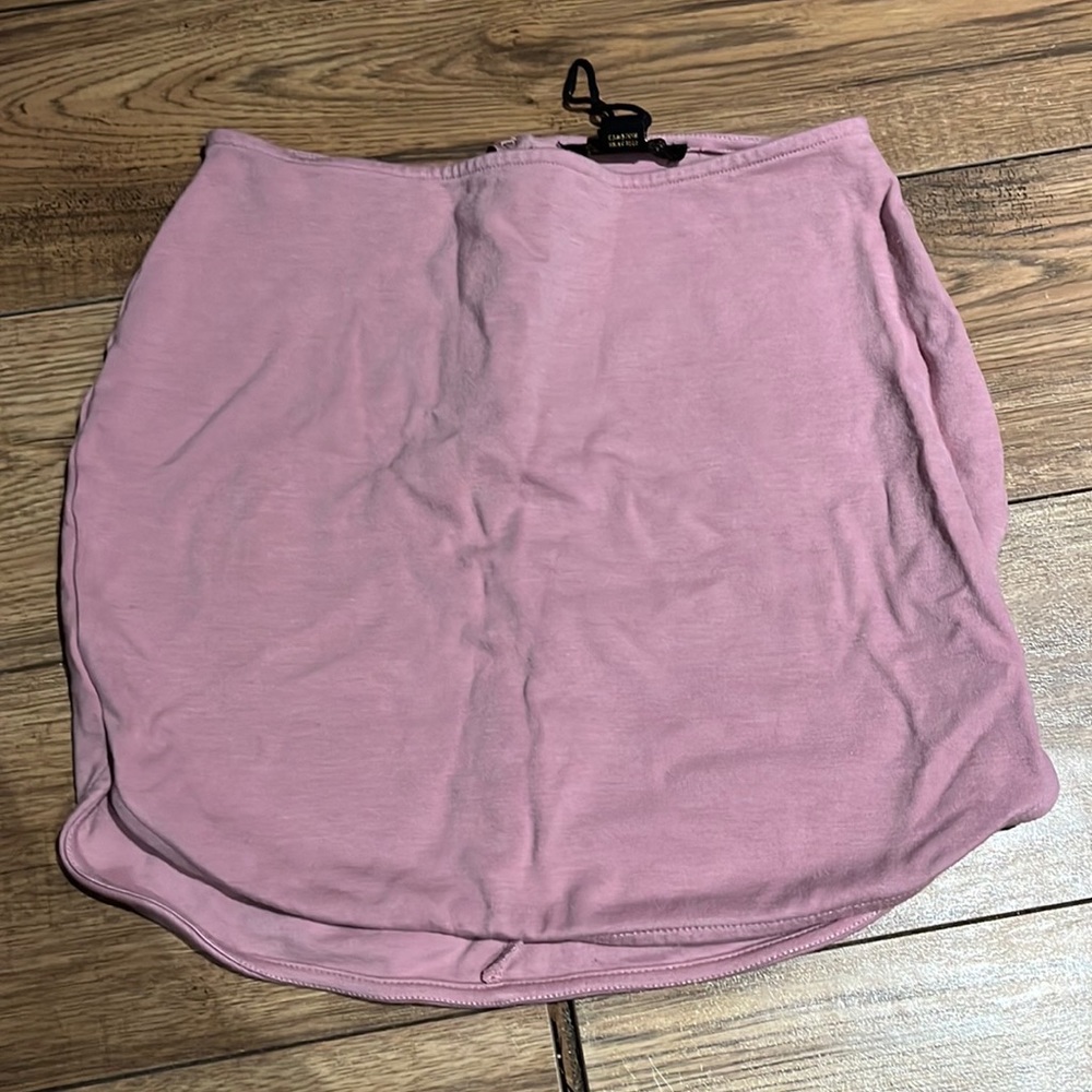 Pink mini skirt